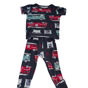 Just One You By Carters size 12 Toddler Firetruck Pajamas